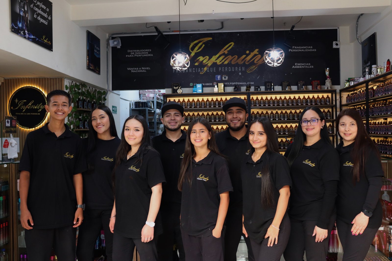 Botella de loción Infinity